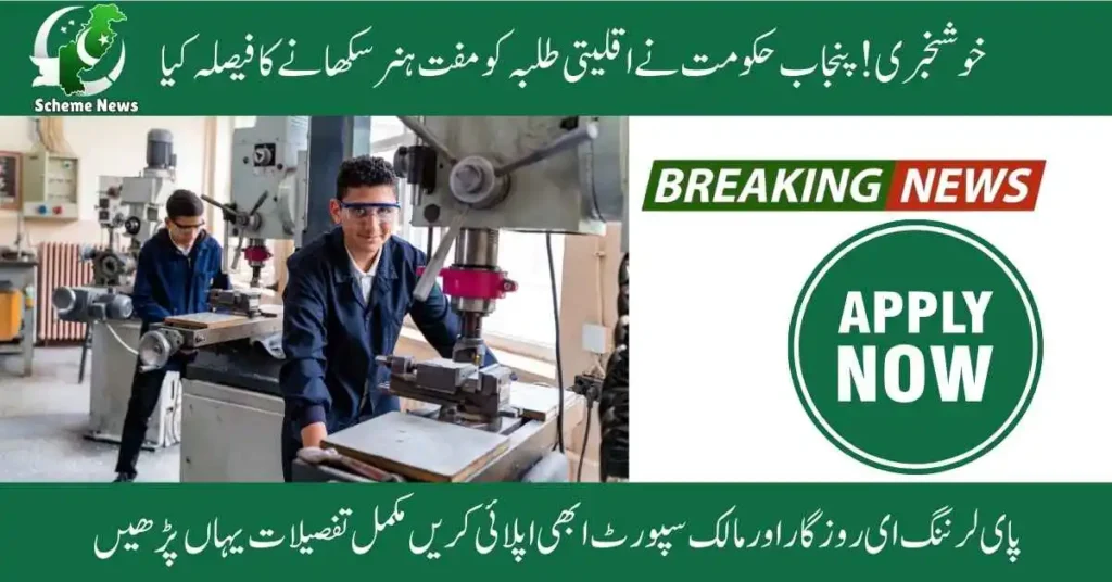 Minority students are receiving free technical training in Punjab. Government-sponsored vocational courses are also available for non-Muslim or minority students in Punjab. E-learning and freelancing skills are also available for monority students in Punjab.